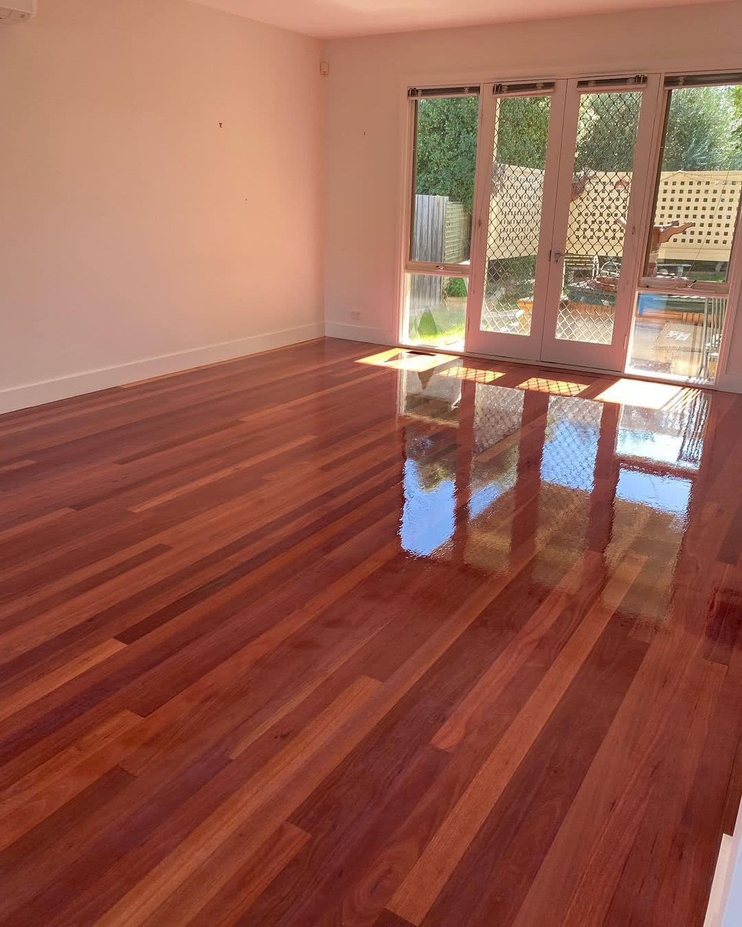 Red jarrah floor