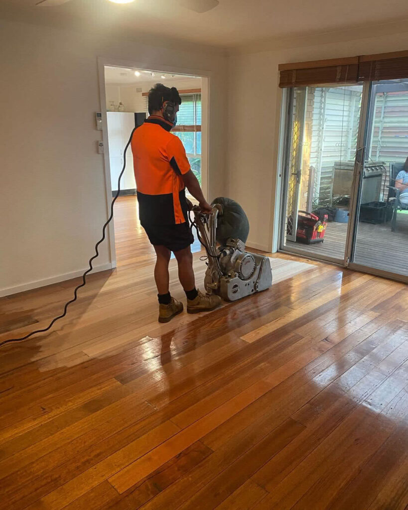 Sanding old floor