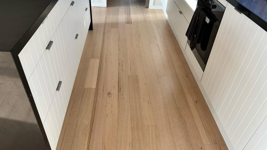 blackbutt flooring in a kitchen