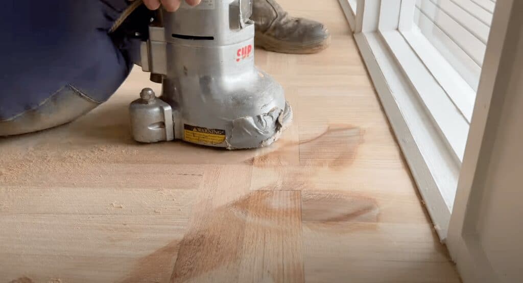 hand held floor sander