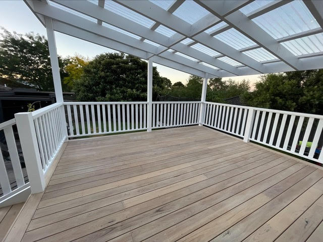 Completed deck