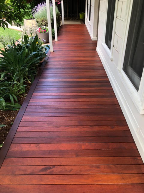 Completed deck polishing